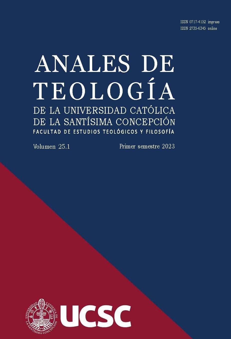 					Ver Vol. 25 Núm. 1 (2023): Anales de Teología | Enero - Junio 2023
				