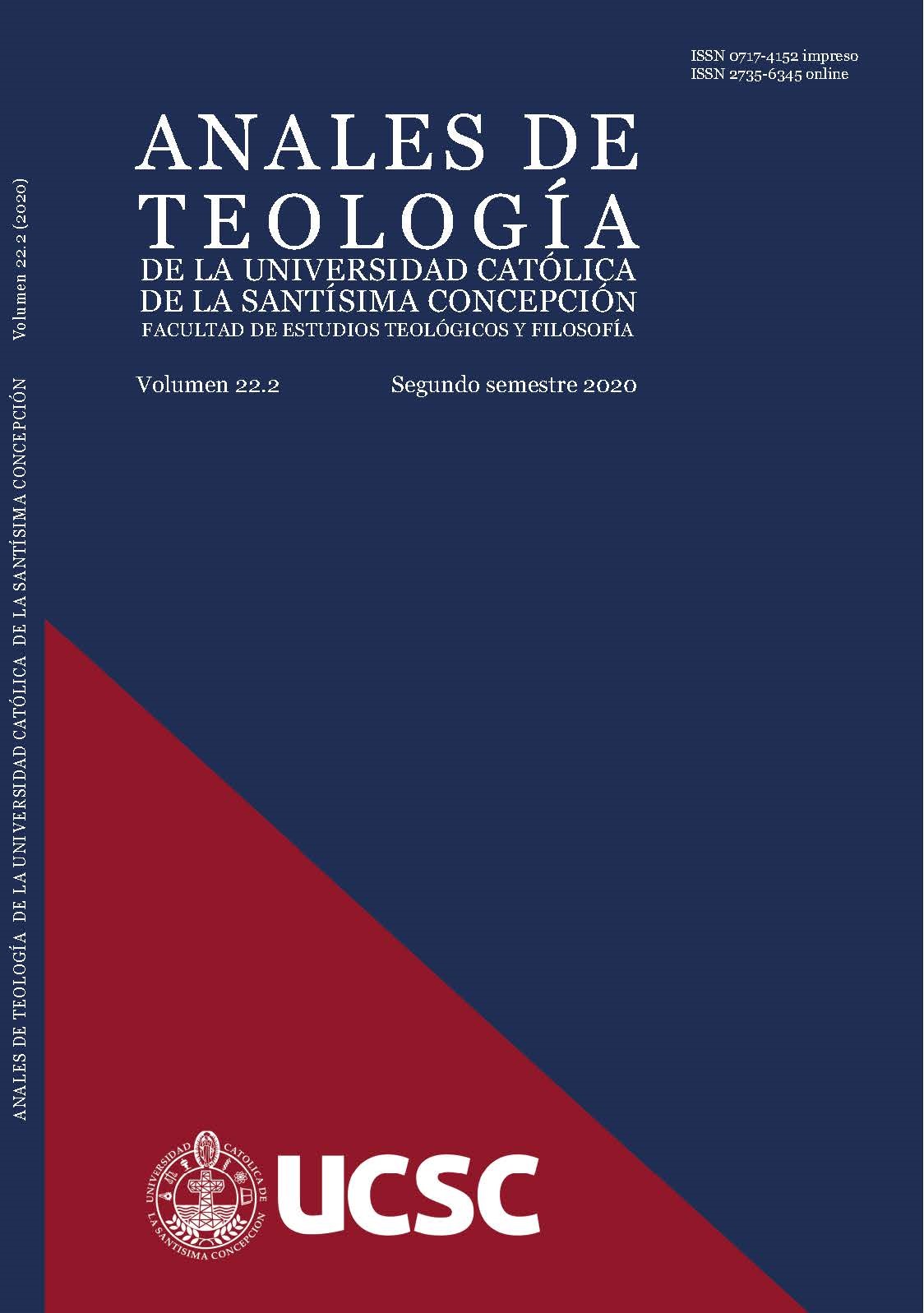 					Ver Vol. 22 Núm. 2 (2020): Anales de Teología | Julio - Diciembre 2020
				